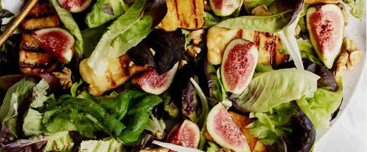 Fig, Walnut And Halloumi Salad