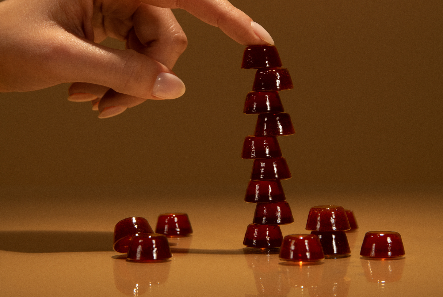 a stack of manuka honey drops