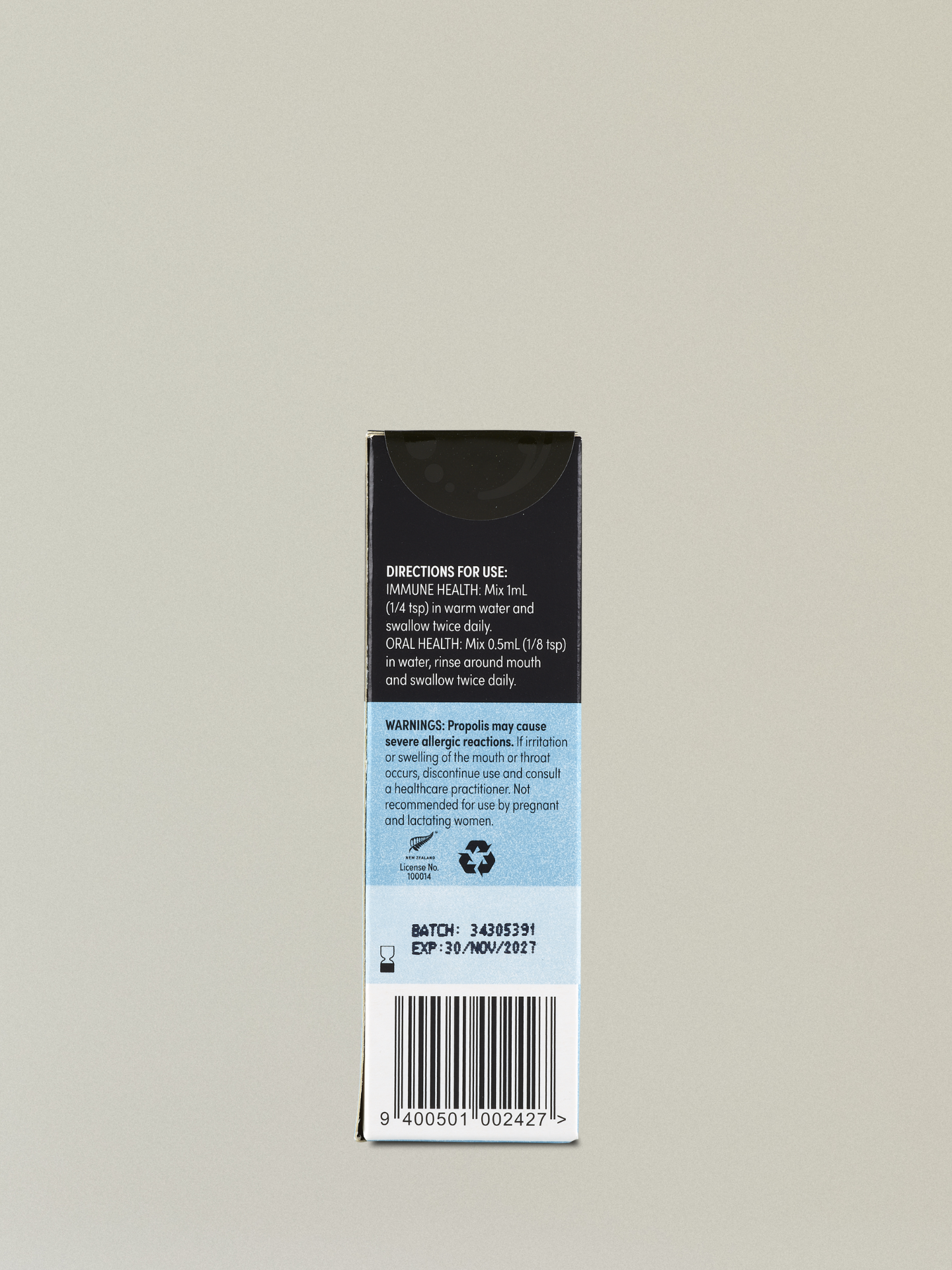 propolis extract box back