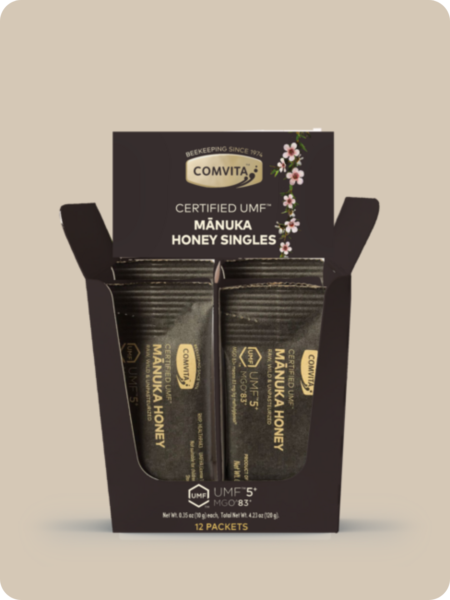 a carton of mauka honey singles