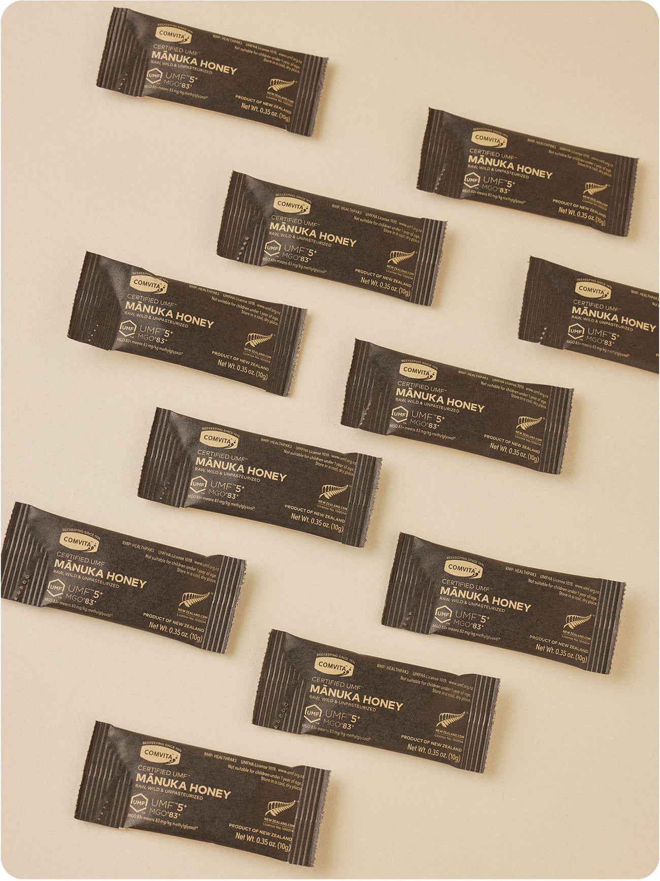 a number of singles spread out