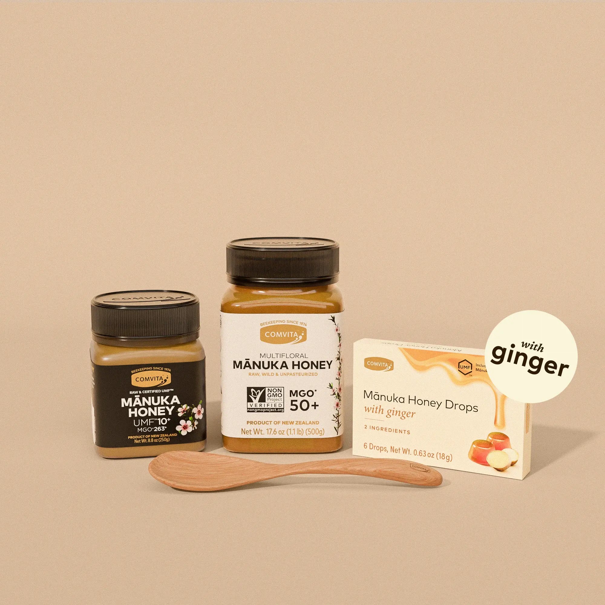 Starter Pack Bundle with Ginger Drops – Comvita Mānuka Honey Starter Pack Bundle with Ginger Drops – Comvita Mānuka Honey
