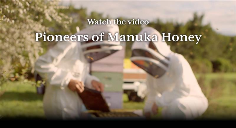 video of comvita the brand with apiaries, forest, moutains and water, manuka honey 