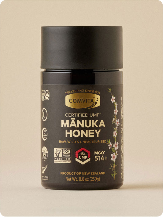 umf 15 manuka honey jar 8.8 oz front