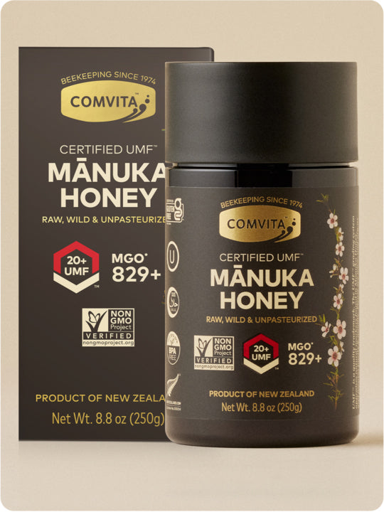 umf 20 manuka honey jar 8.8 oz front